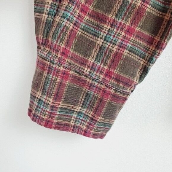 Ralph Lauren Blue Label Classic Plaid Long Sleeve Button Down Shirt Sz 16.5 L - Picture 8 of 9